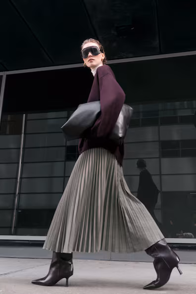 Плиссированная юбка- Заказать в России