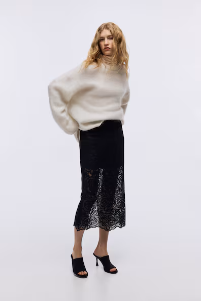 Карандашная юбка из кружева- Заказать в России