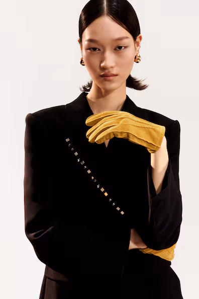 Перчатки из замши- Заказать в России