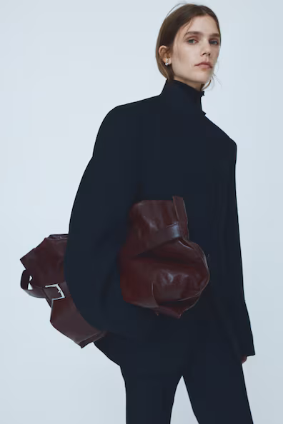 Большая кожаная сумка-тоут- Заказать в России