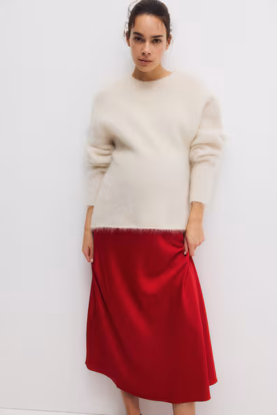 MAMA юбка-слип из атласа- Заказать в России