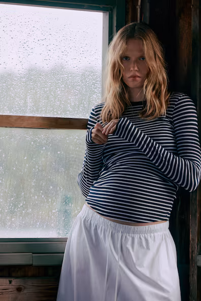 MAMA свитер в рубчик из джерси- Заказать в России