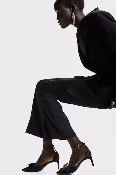 Классические туфли из атласа с бантом- Заказать в России