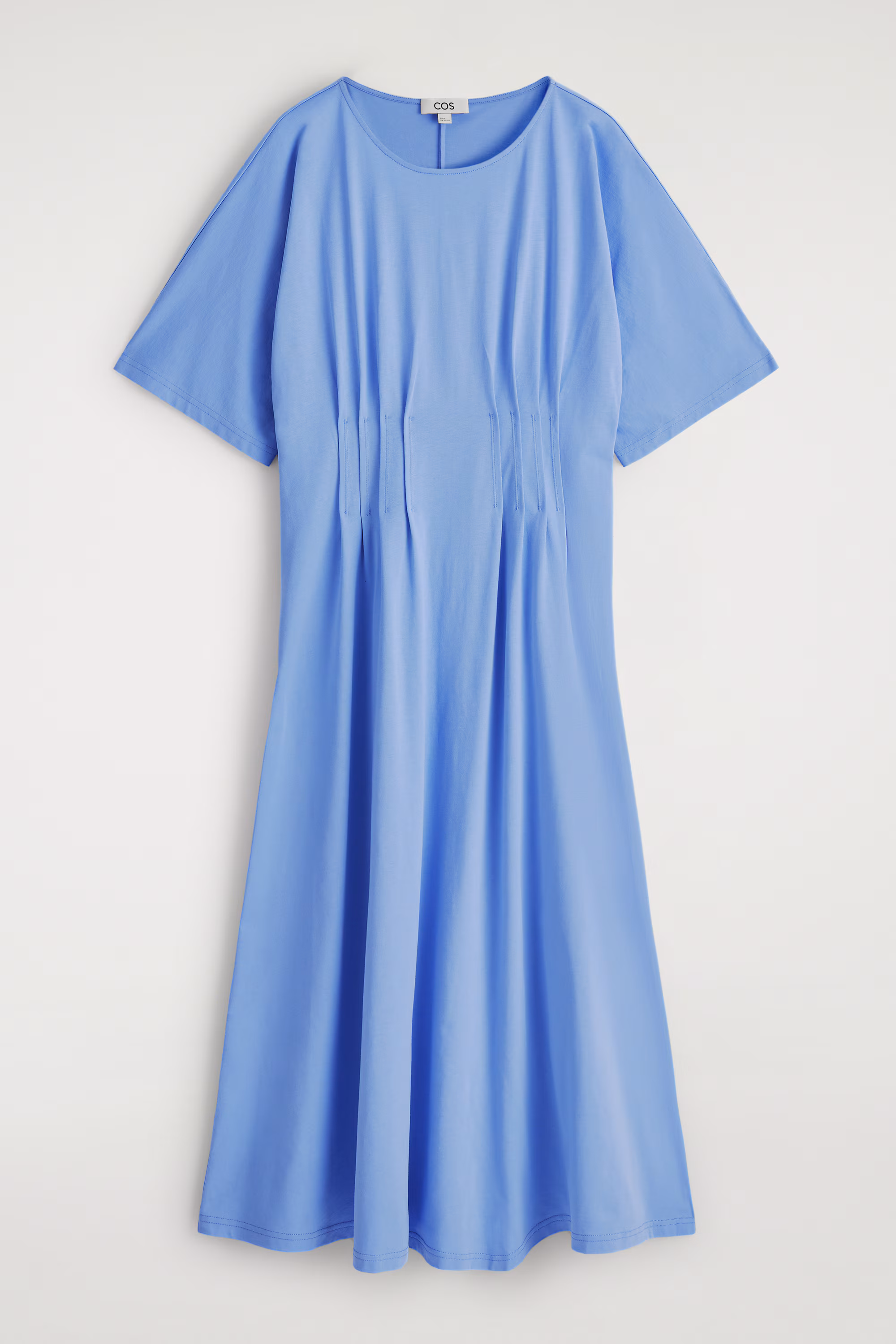 Сарафан миди из хлопка с тонкими складками