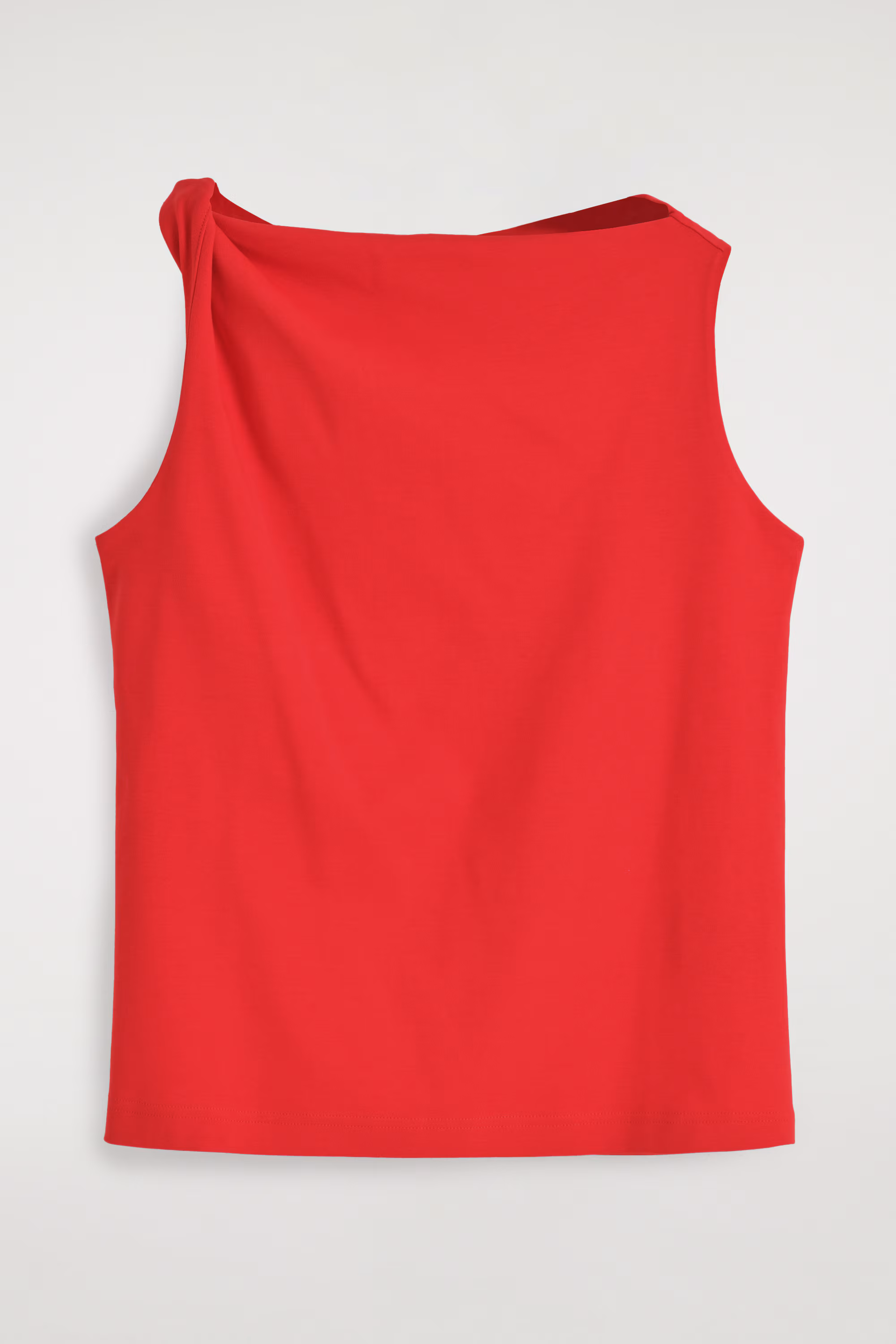 Топ из хлопка с скрученной деталью- Заказать в России