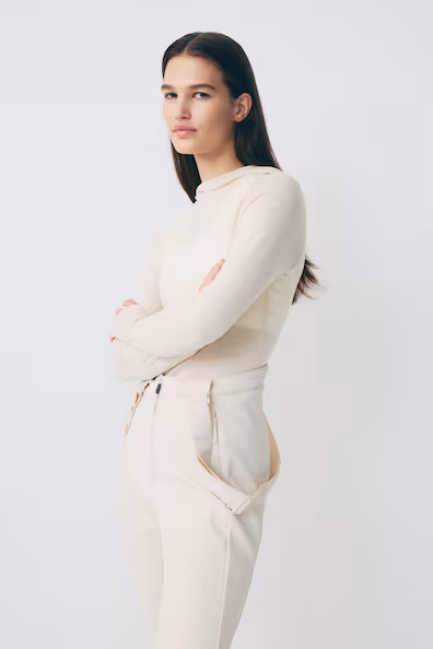 Спортивный свитер с капюшоном из шерсти, H&M- Заказать в России