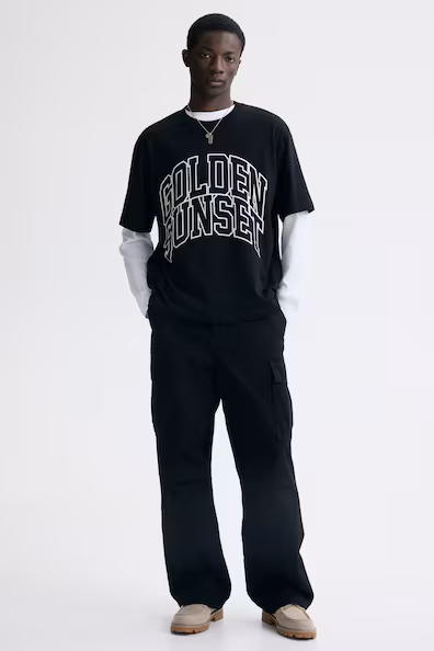 Футболка с принтом свободного кроя- Заказать в России