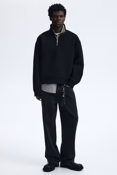 Свитшот из неопрена LOOSE FIT с молнией