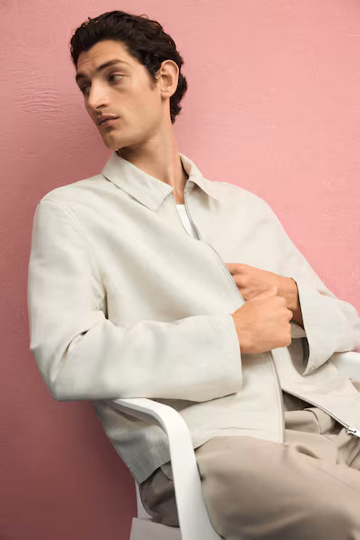 Пальто REGULAR FIT из смесового льна- Заказать в России