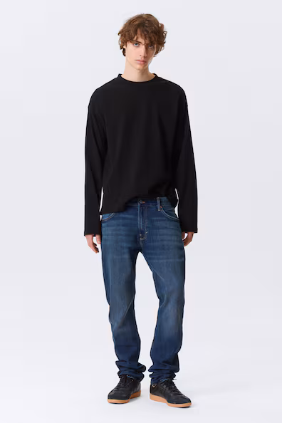 Джинсы ORION средней посадки, узким кроем и прямыми ногами