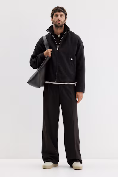 Пальто из ткани с темно-синими клетками- Заказать в России