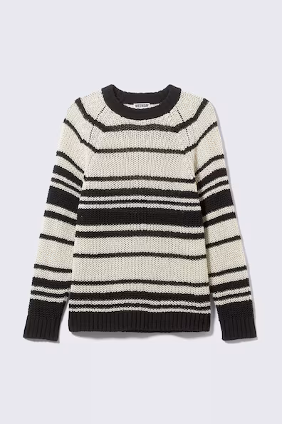 Свитер в полоску с рукавами реглан- Заказать в России