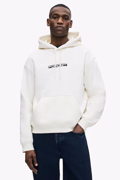 Толстовка с капюшоном и принтом оверсайз- Заказать в России