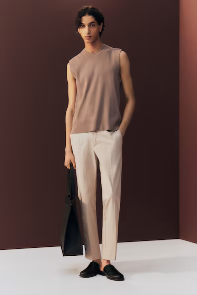 Укороченные брюки SLIM FIT- Заказать в России