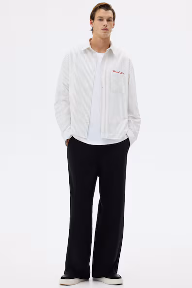 Джоггеры из хлопка с широкими брючинами- Заказать в России