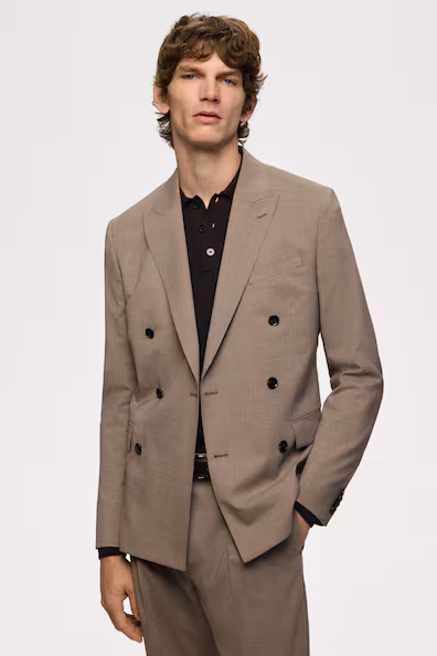 Пальто приталенное из шерстяной смеси REGULAR FIT