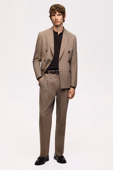 Брюки дорожного костюма из шерстяной смеси REGULAR FIT- Заказать в России