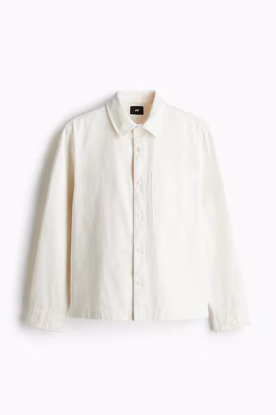 Рубашка-блуза из хлопкового холста REGULAR FIT- Заказать в России