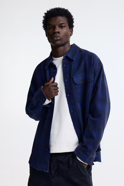 Рубашка в принт RELAXED FIT