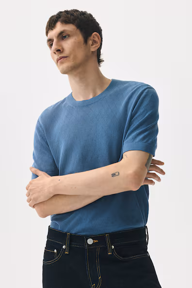 Футболка в рубчик SLIM FIT