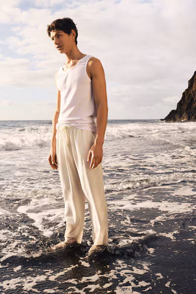 Пижама с топом без рукавов и брюками- Заказать в России