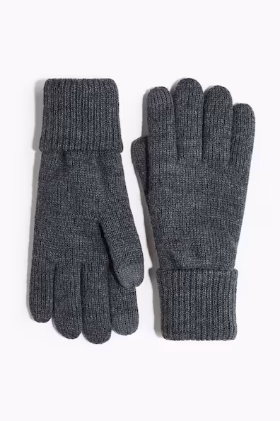 Перчатки из вязаного материала для смартфона- Заказать в России