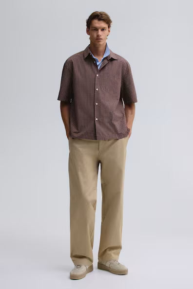 Рубашка с короткими рукавами RELAXED FIT- Заказать в России