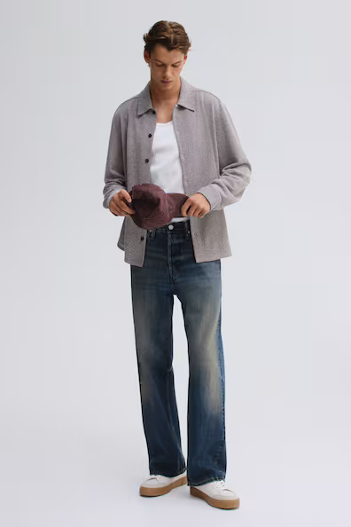 Рубашка с текстурой REGULAR FIT