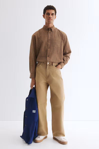 Брюки из хлопка RELAXED FIT