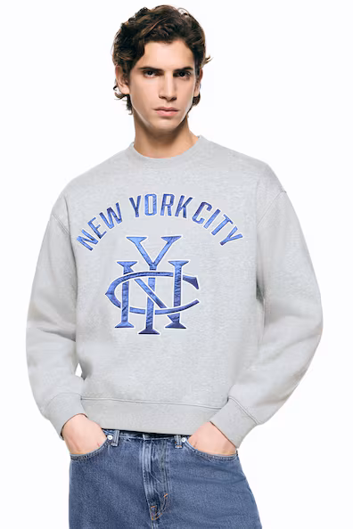 Свитшот с принтами LOOSE FIT- Заказать в России