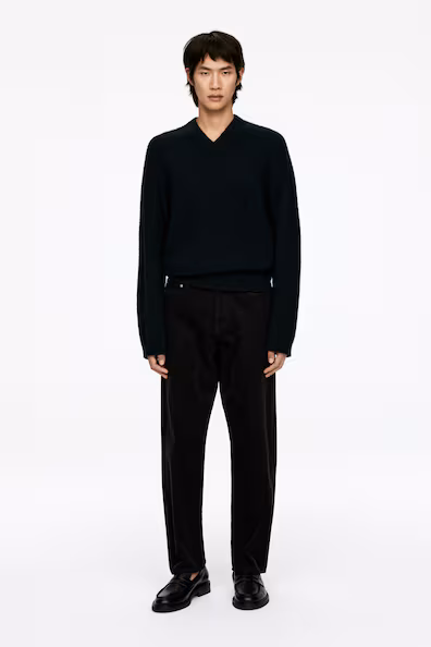 Брюки свободного кроя из вельвета- Заказать в России