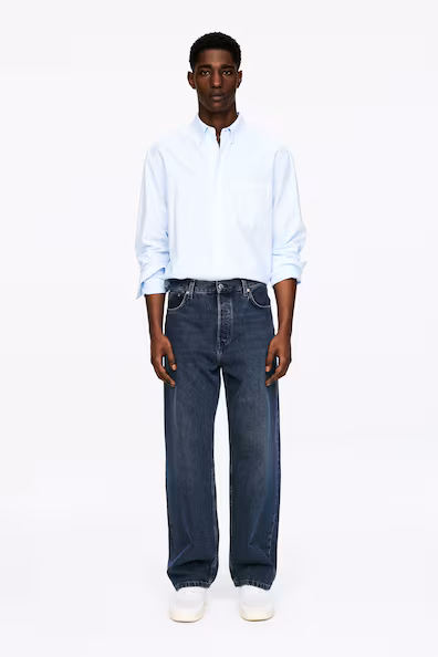 Джинсы широкого покроя MIST- Заказать в России