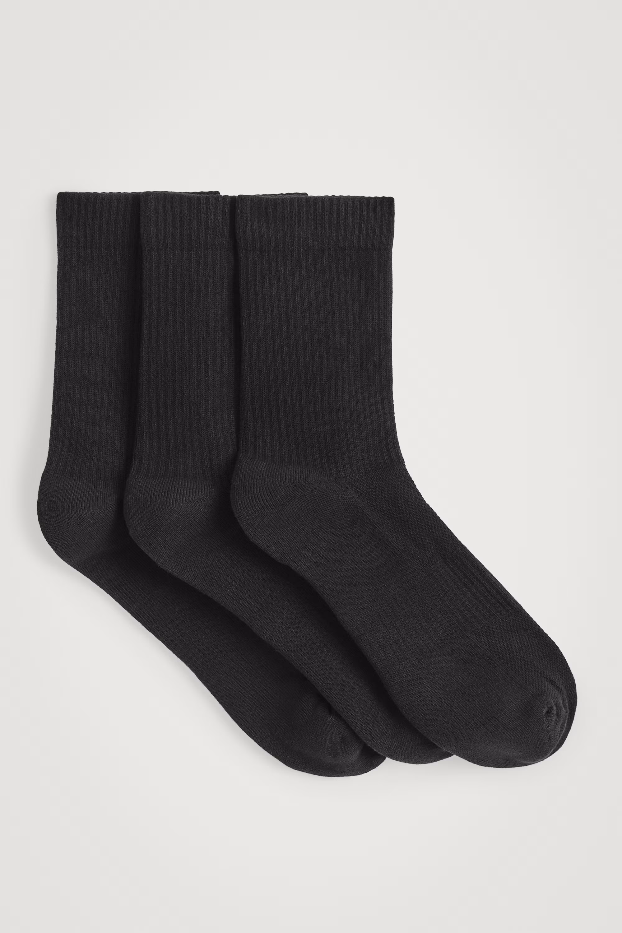 3-пары спортивных носков в рубчик