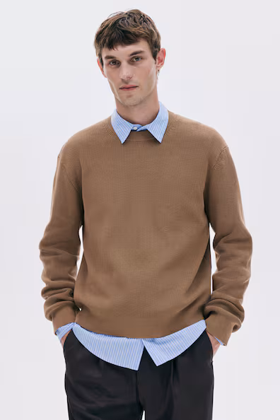 Свитер из вязаного рубчика REGULAR FIT