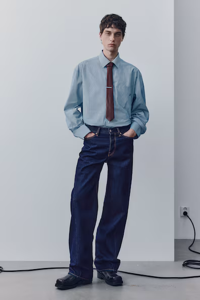 Джинсы свободного кроя LOOSE TWISTED- Заказать в России