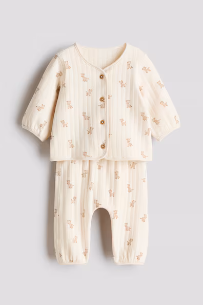 Комплект из 2 предметов из стежаного джерси