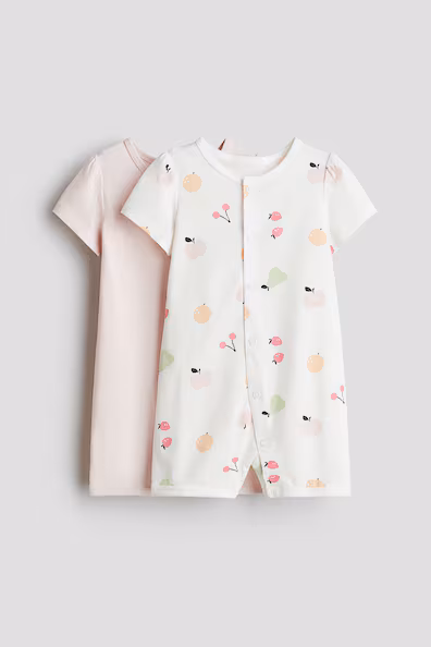 Пижама из 2-х штук на все тело из хлопка