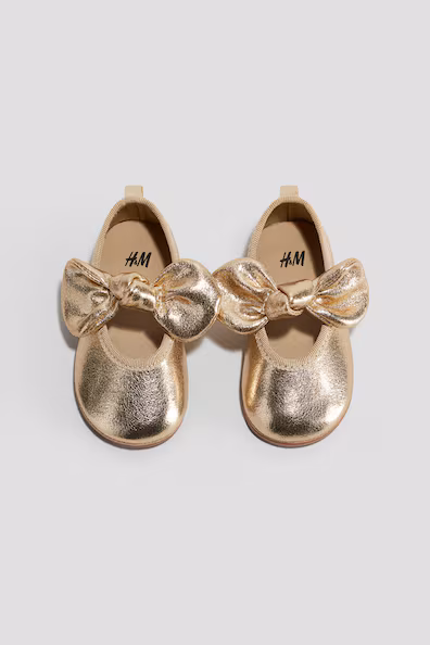 Туфли-балетки с бантом- Заказать в России