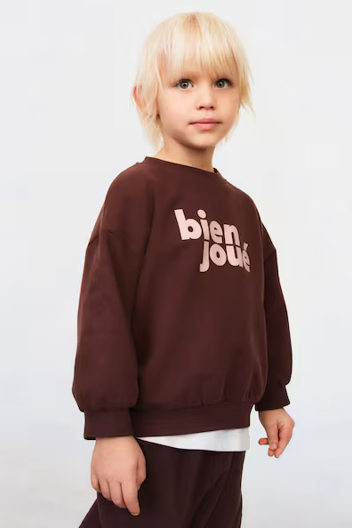 Хлопковая толстовка с принтом- Заказать в России