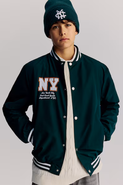 Бейсбольная куртка с узорами- Заказать в России