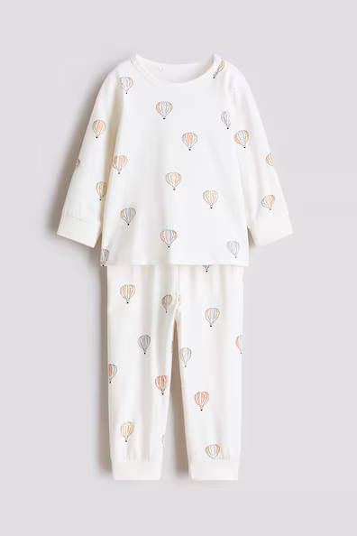 Пижама из хлопка с принтом- Заказать в России