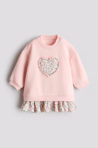 Платье-свитшот с аппликациями H&M