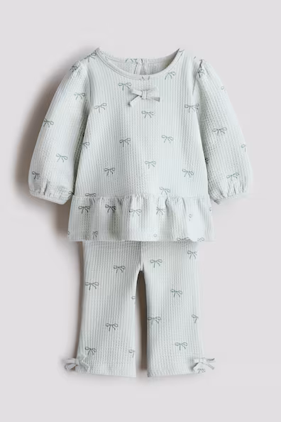 Комплект из 2 штук из хлопка в ромбики