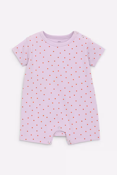 Комбинезон из вязаного рубчика для малышей- Заказать в России