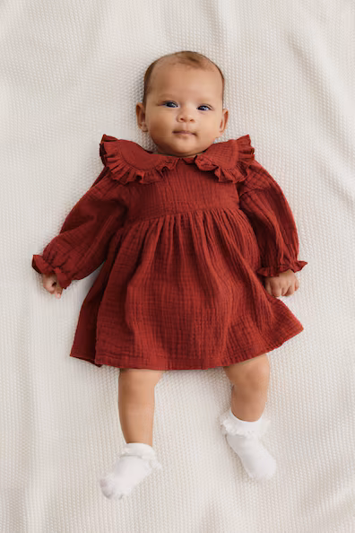 Платье с топом из хлопковой муселина