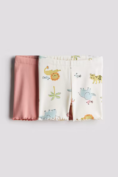 Набор из 2 велосипедных шорт в рубчике- Заказать в России