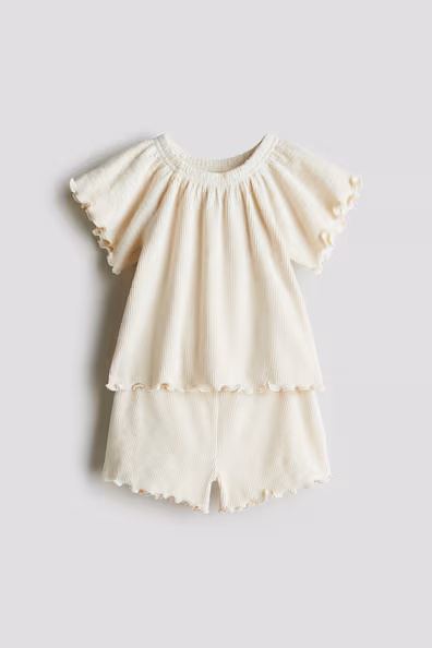 Комплект из 2 предметов из рубчикового джерси- Заказать в России