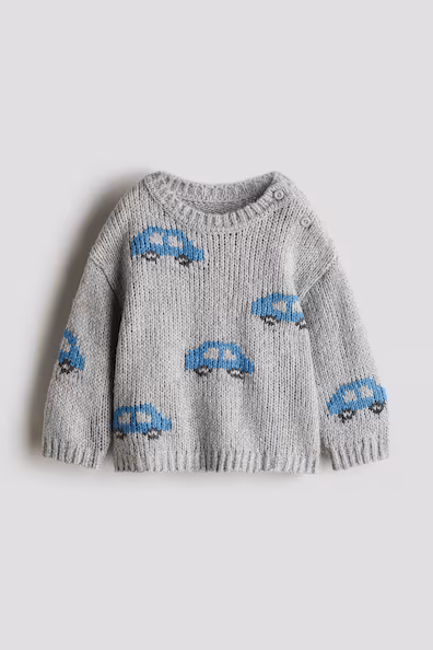 Свитер из жаккардовой ткани- Заказать в России