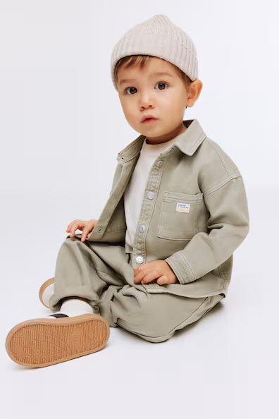 Рубашка из хлопкового денима- Заказать в России