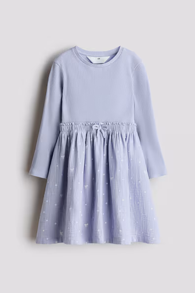 Платье из рубчатого хлопка